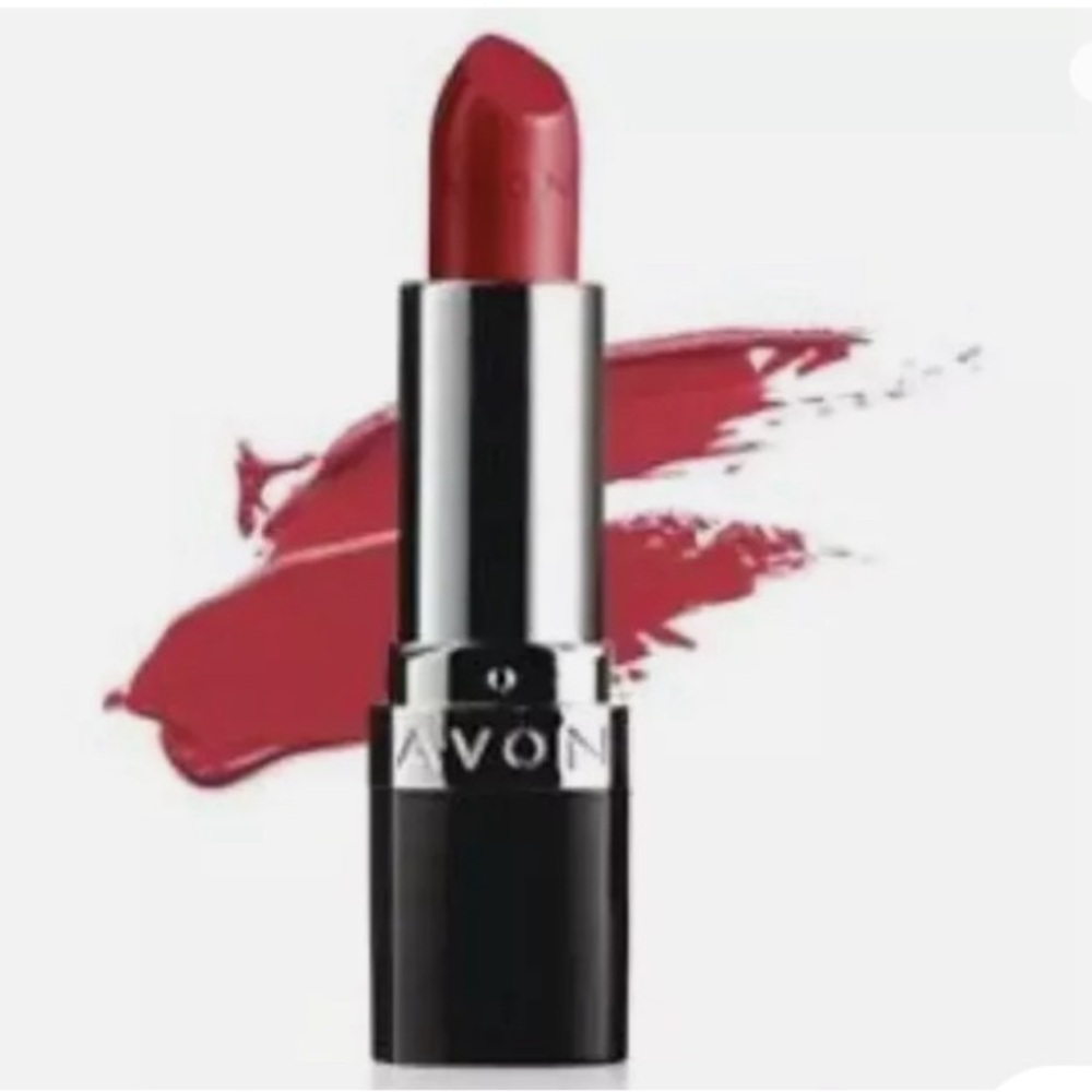 NEW Sealed AVON Candy Red True Color Lipstick Bold Moisturizer Dramatic
